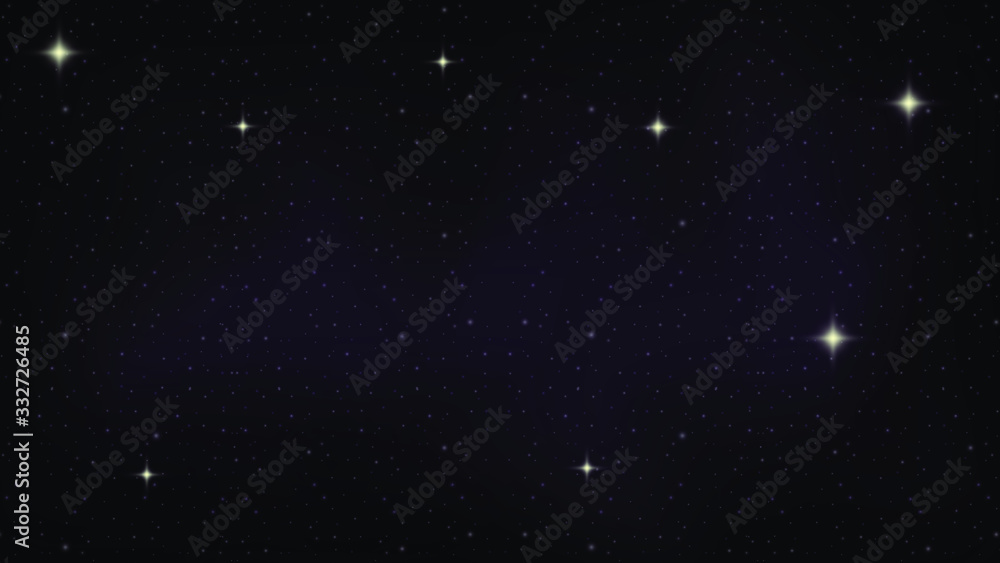 Vector background stars in the dark sky Vector background stars in the dark sky