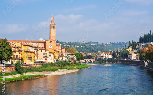 View of Verona and Adige River, Italy