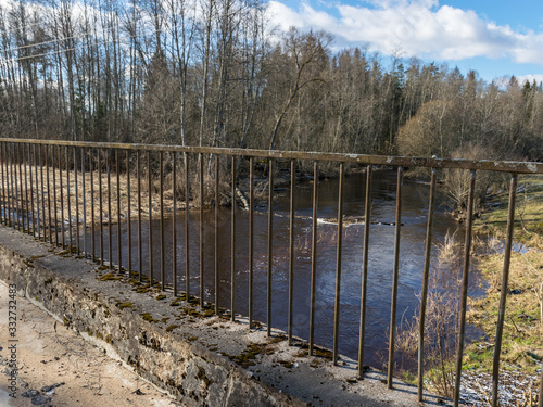 view of the bridge to the river in early spring © ANDA