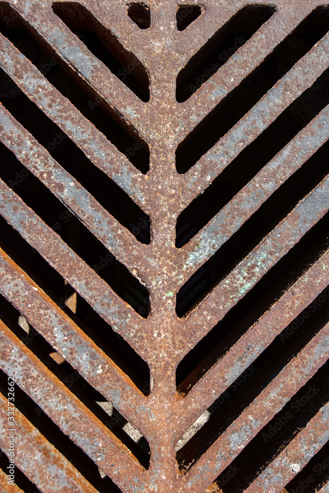 Metal Rusted Grate Metal Rusted Grate