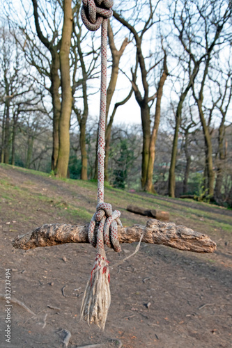 Massive wood swing in public park in UK