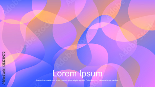 Abstract fluids composition background trend. Liquid gradient, fluid shape, wavy textures, dynamic background, gradient color, flowing shapes. Usable for landing page, presentation and wallpaper