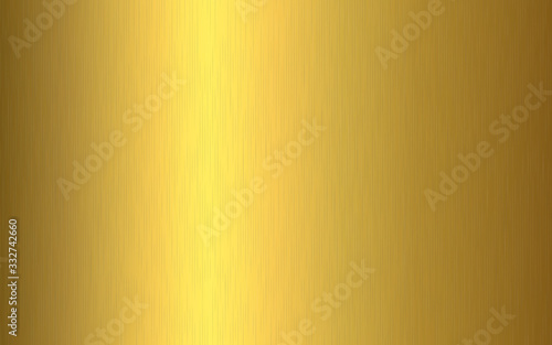 Gold metallic gradient with scratches. Gold foil surface texture effect. Vector illustration