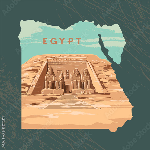 The Great Temple at Abu Simbel, Egypt. 