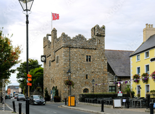 Medieval castle at Dalkey, in Ireland. 