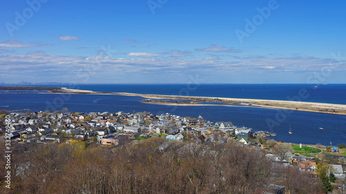 Houses and Atlantic Ocean at Sandy Hook photo