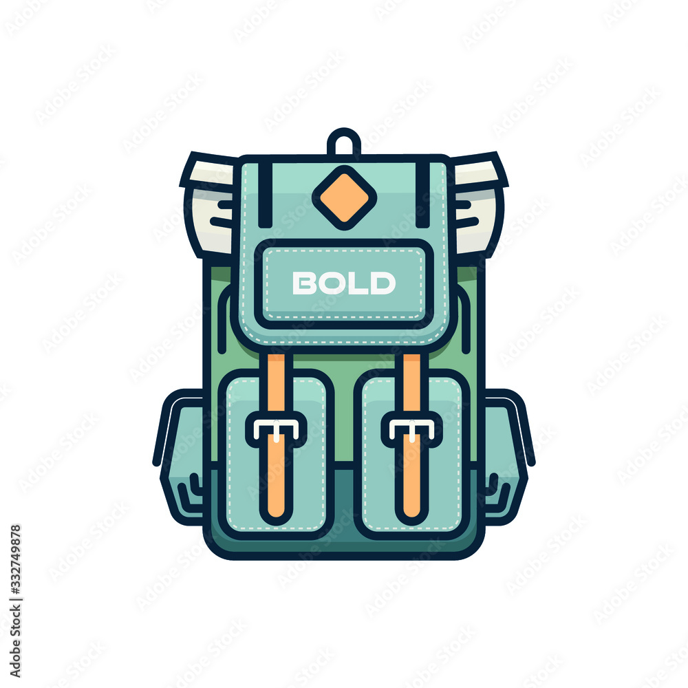 Flat design bags with various amazing colors Flat design bags with various amazing colors