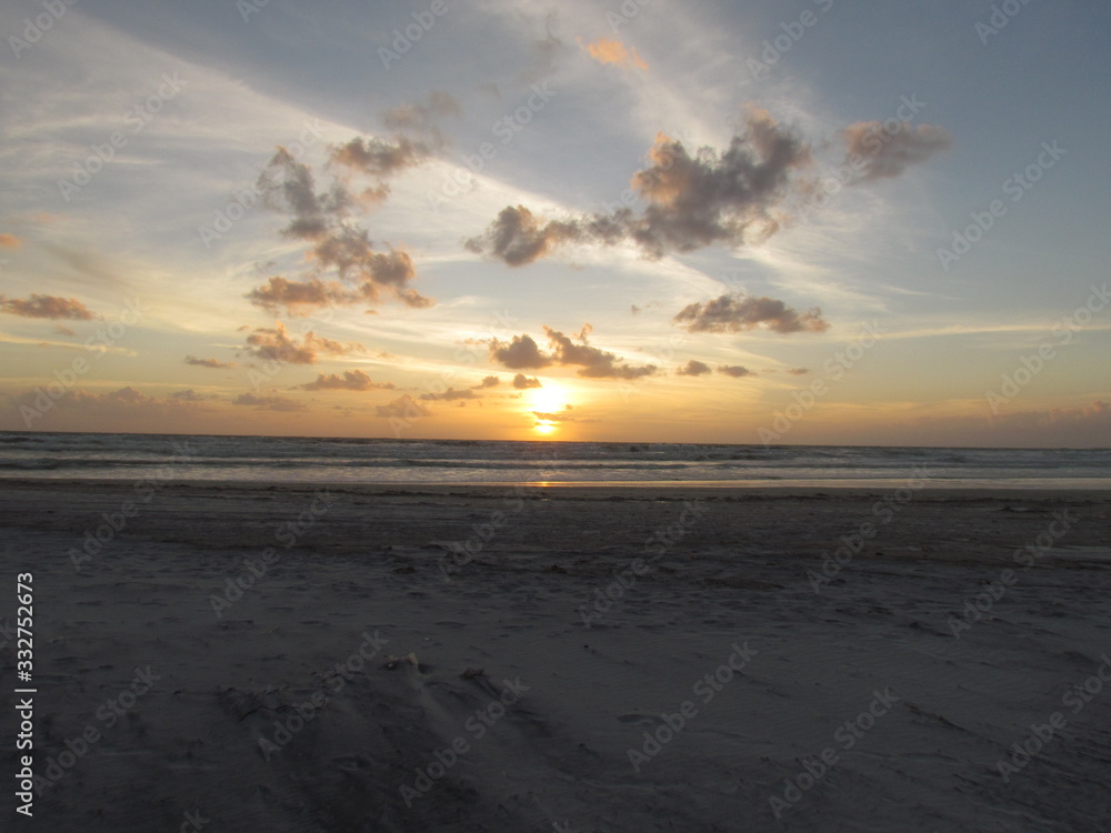 Watching the multicolored summer sunset Watching the multicolored summer sunset