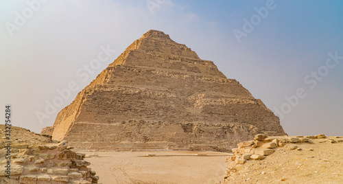The Pyramid of Djoser or Djeser and Zoser  or Step Pyramid is an archaeological remain in the Saqqara necropolis  Egypt  northwest of the city of Memphis.