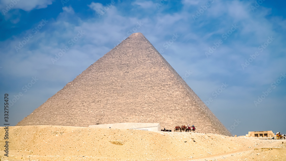 The Great Pyramids In Giza Valley and sphinx, Cairo, Egypt The Great Pyramids In Giza Valley and sphinx, Cairo, Egypt
