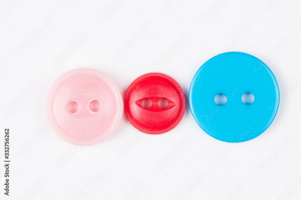 Clothes button isolated on white background. Copy space Clothes button isolated on white background. Copy space