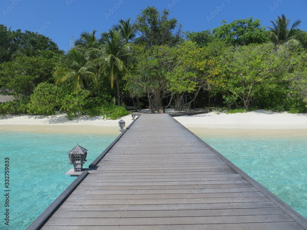 Tropical Island in Maldives