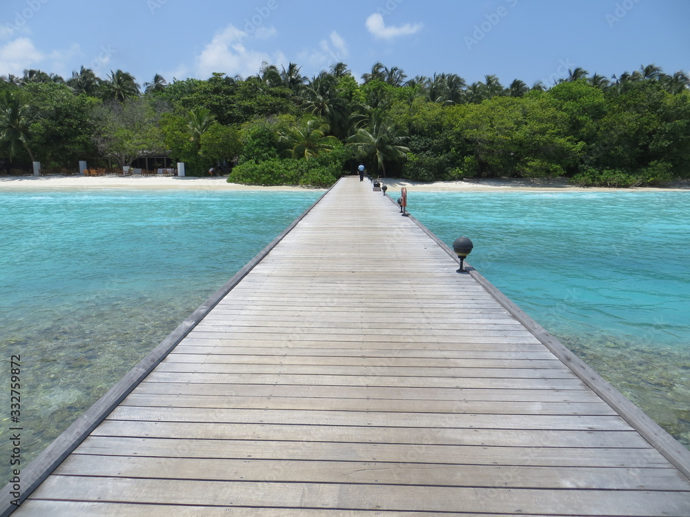 pier in Maldives pier in Maldives