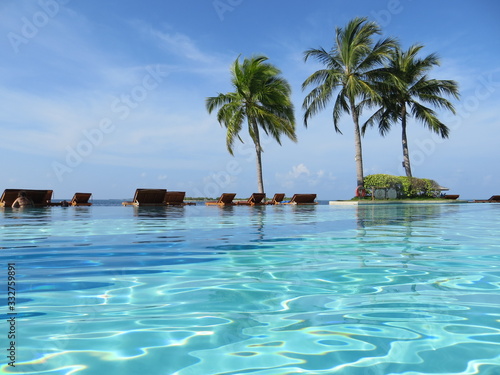 swimming pool in Maldives