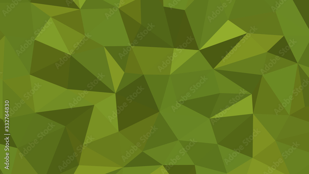 Abstract polygonal background, Olive Drab geometric vector