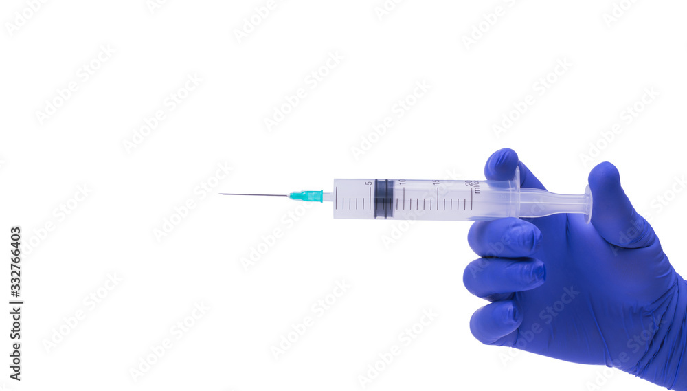 syringe in hand syringe in hand