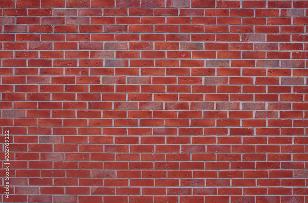 Obraz premium Red burned brick wall background