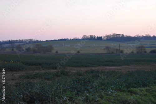 landscape with fog