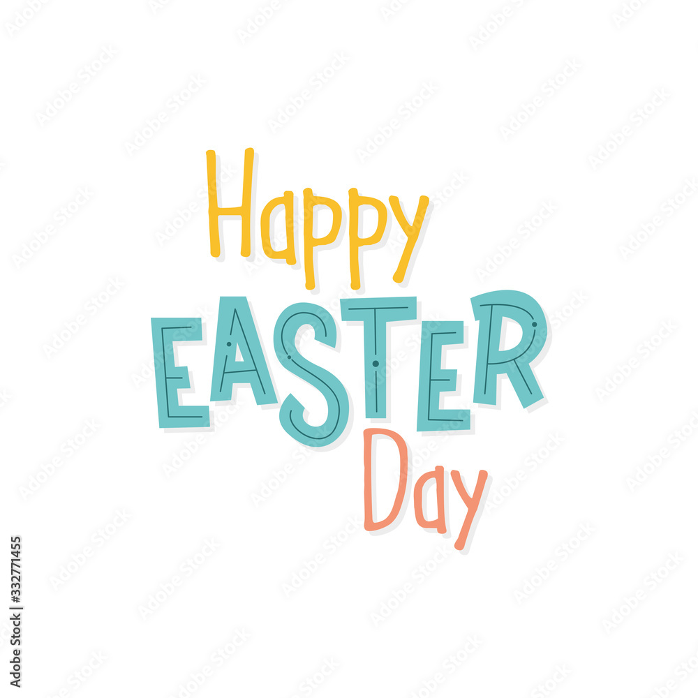 Easter day typography