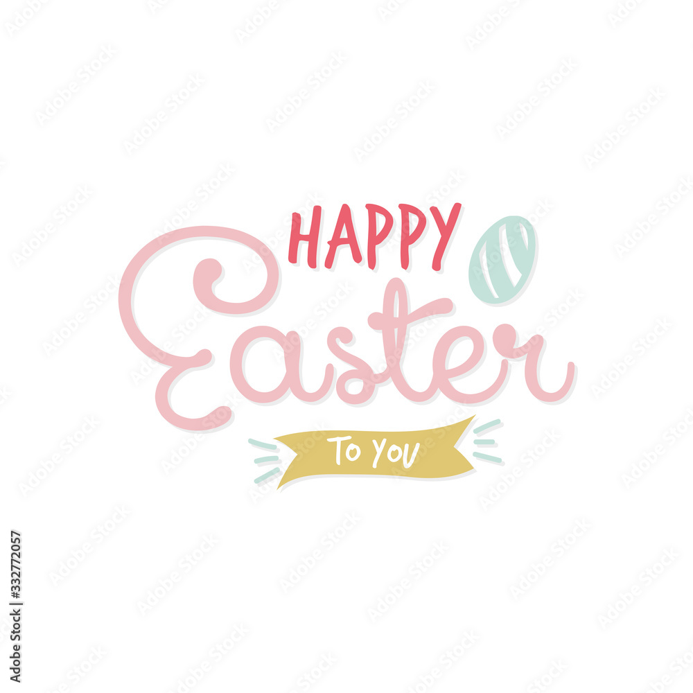 Obraz premium Easter day typography