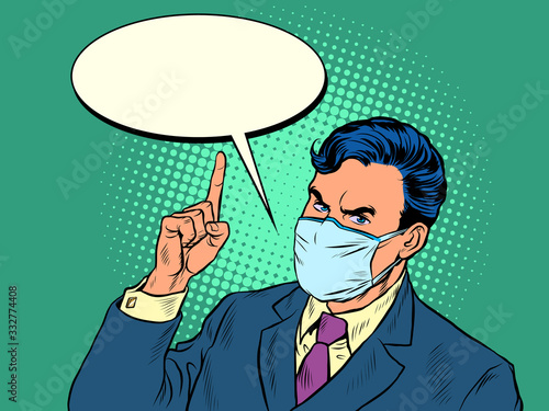 Stay at home. Quarantine warning policy