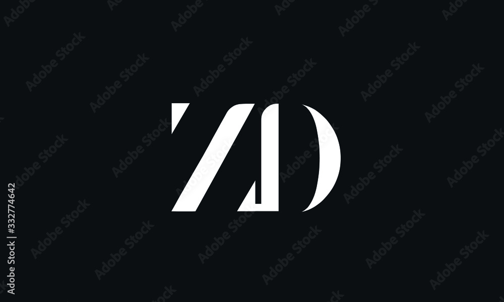 ZD DZ Z D Letter Logo Alphabet Design Template Vector ZD DZ Z D Letter Logo Alphabet Design Template Vector