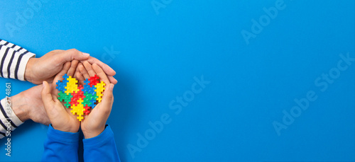 Foto World autism awareness day concept