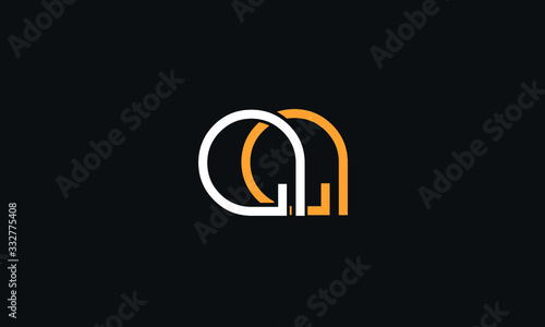 AA A Letter Logo Alphabet Design Template Vector