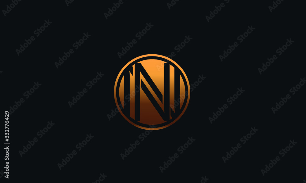 NN N Letter Logo Alphabet Design Template Vector