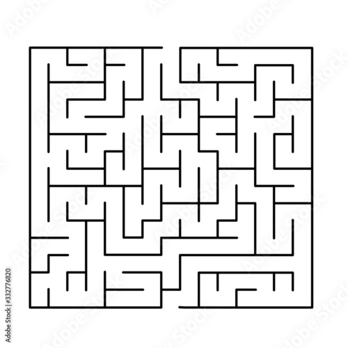 15x15 rectangular maze with no solution