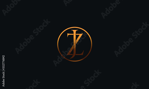 JZ ZJ J Z Letter Logo Alphabet Design Template Vector