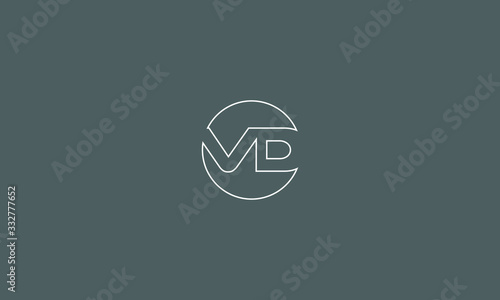 VD DV D V Letter Logo Alphabet Design Template Vector