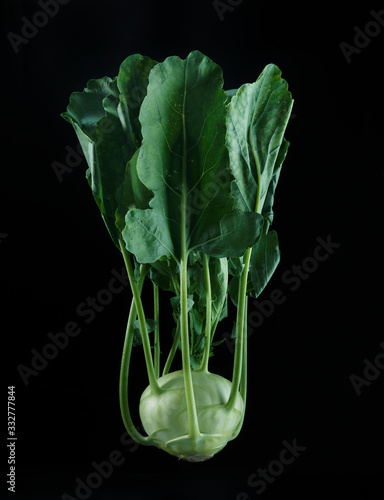 Close up of kohlrabi