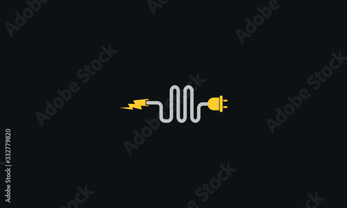 Modern electricity logo design template