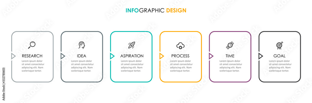 Fototapeta premium Vector infographic template