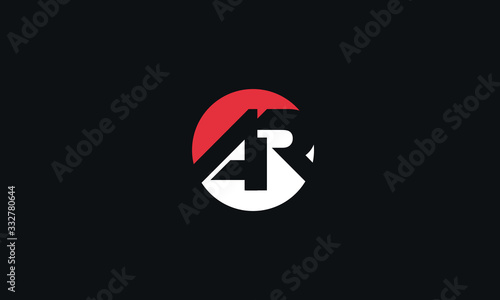 AR Letter Logo Alphabet Design Template Vector