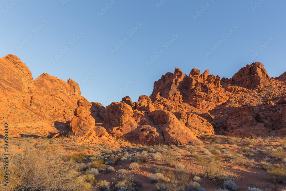 sunrise at Valley of Fire in Nevada