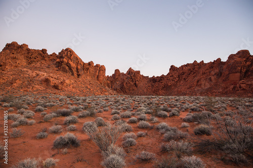 view of red rock formations at Valley of Fire, Nevada