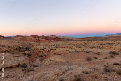 sunset in Valley of Fire, Nevada