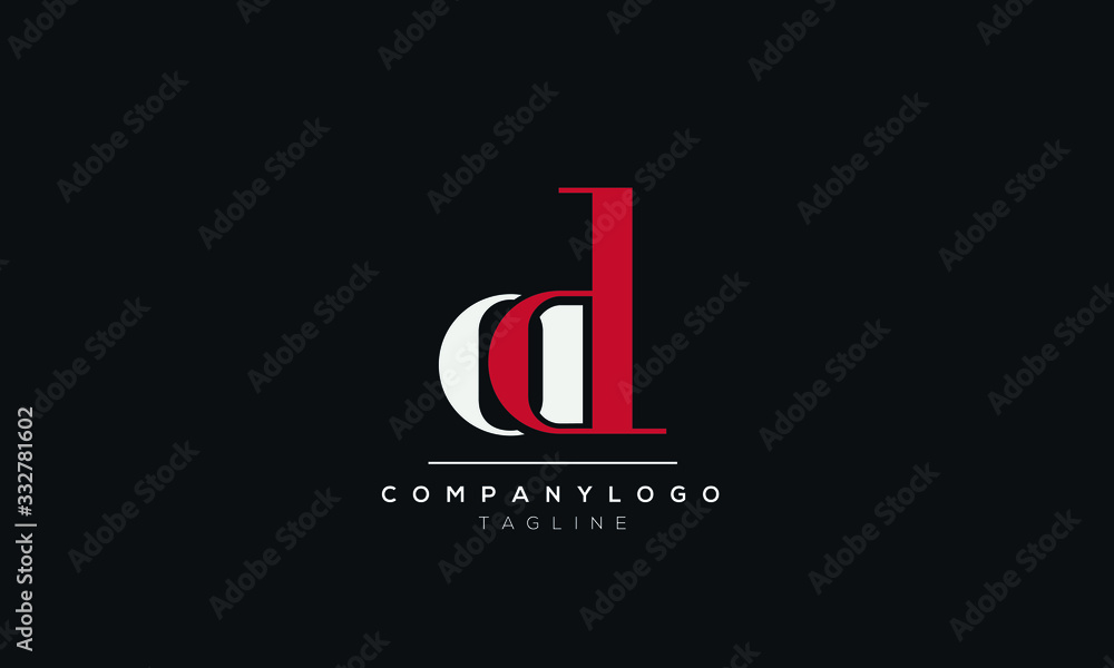 AD alphabet letter icon logo design AD alphabet letter icon logo design