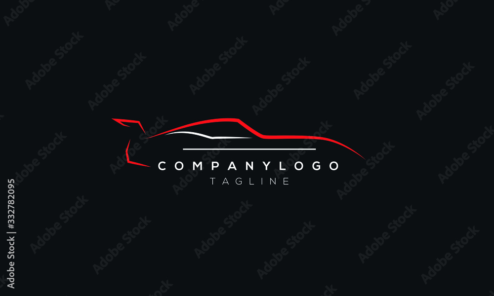 An abstract Car logo design template