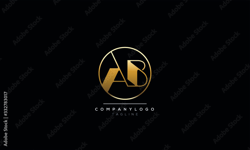 AB alphabet letter icon logo design AB alphabet letter icon logo design