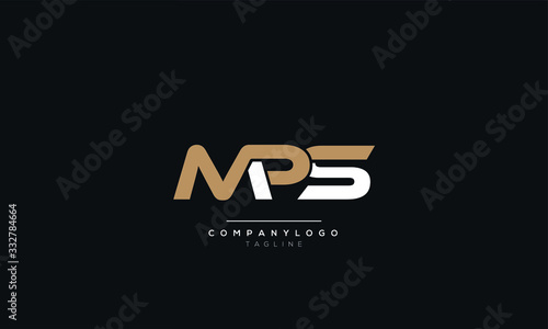MPS Letter Logo Design Template Vector photo