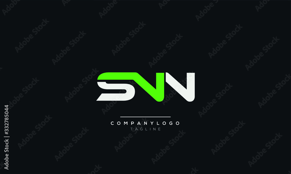 SNN Letter Logo Design Template Vector