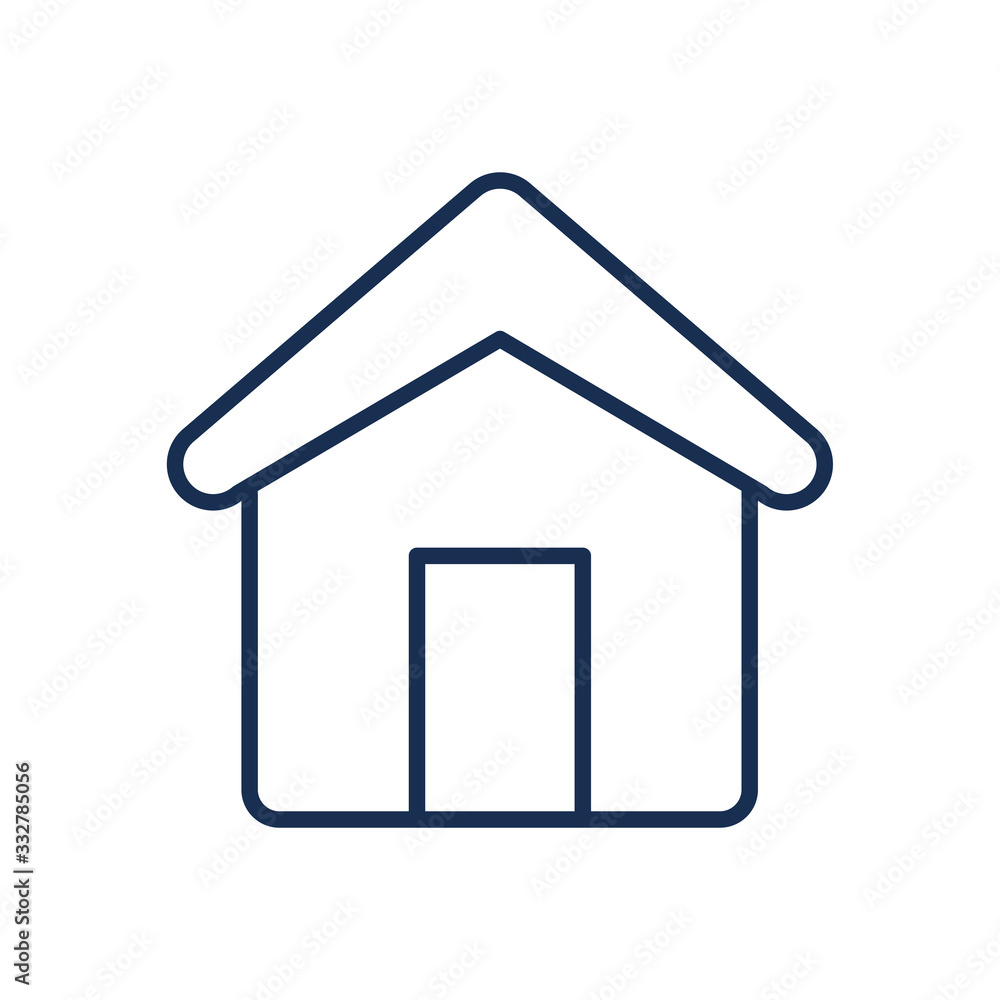 Isolated house line style icon vector design Isolated house line style icon vector design