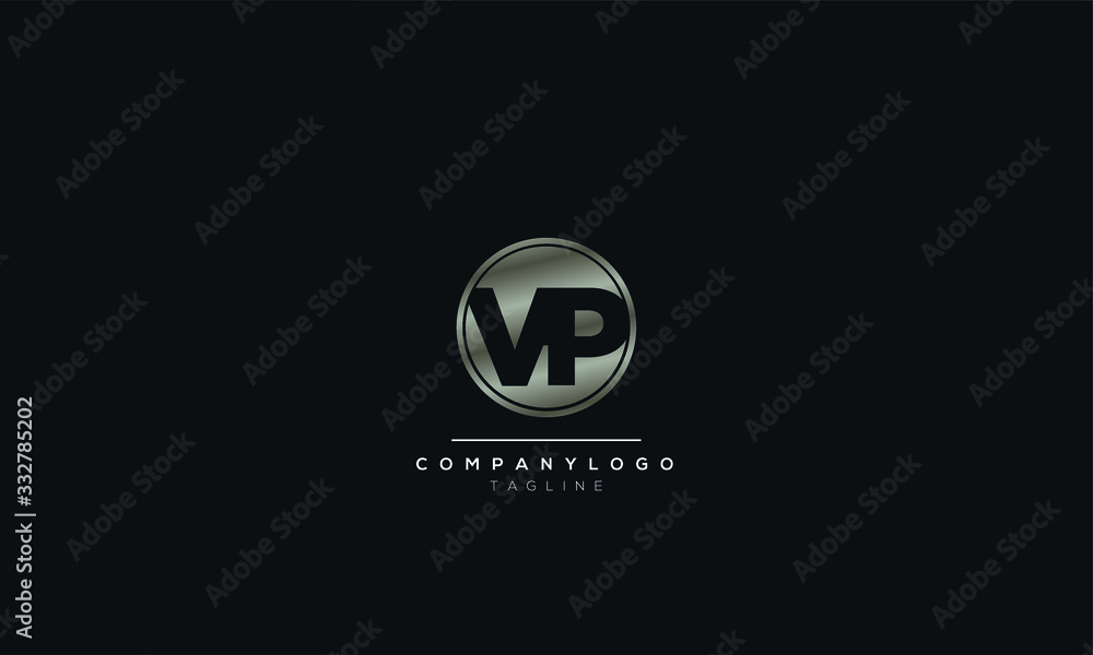 VP Letter Logo Design Template Vector VP Letter Logo Design Template Vector