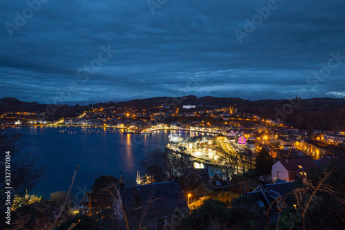 Scottish Coastal Town at Twilight © Eddie Cloud