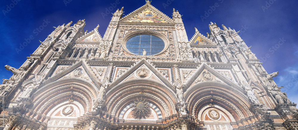 Siena, Italy. Wonderful view of Cathedral - Duomo