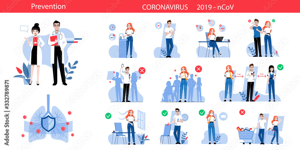 Concept Of Behaviour During Quarantine, Precautionary Measures For Avoidance Viruses Infection. Coronavirus Infographic With Prevention Posters . Cartoon Linear Outline Flat Vector Illustrations Set Concept Of Behaviour During Quarantine, Precautionary Measures For Avoidance Viruses Infection. Coronavirus Infographic With Prevention Posters . Cartoon Linear Outline Flat Vector Illustrations Set