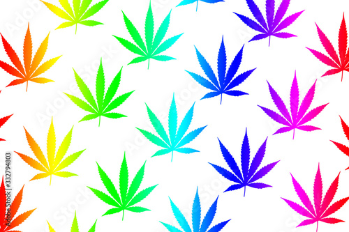 Fototapeta Naklejka Na Ścianę i Meble -  Marijuana Illustrations , Cannabis